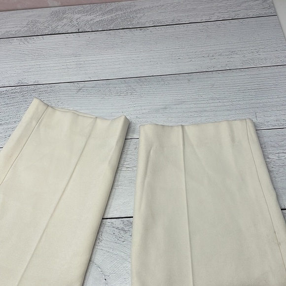Reiss High Rise Career Trousers in Cream 10 O1 - Picture 8 of 8